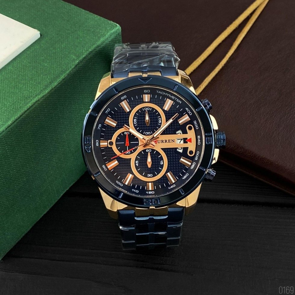 

Мужские наручные часы Curren 8337 Black-Gold