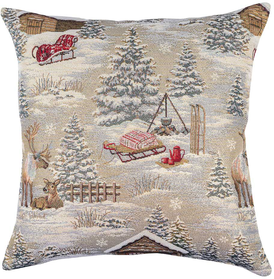 

Наволочка Limaso новогодняя гобеленовая двусторонняя EDEN970-NV2 45х45