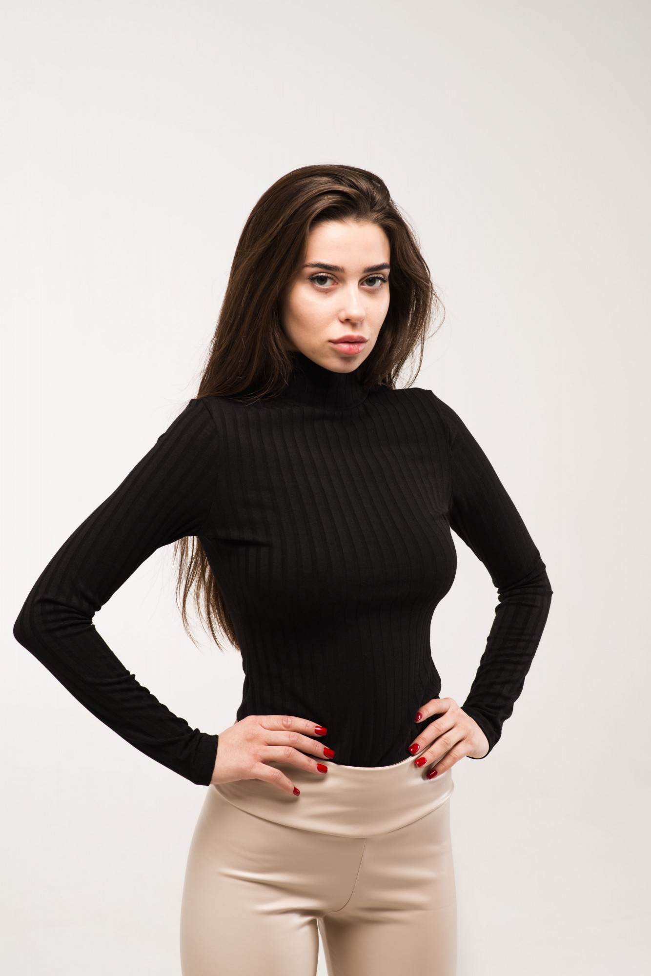 

Женский трикотажный гольф Asalart Lounge Black XS Черный 556219