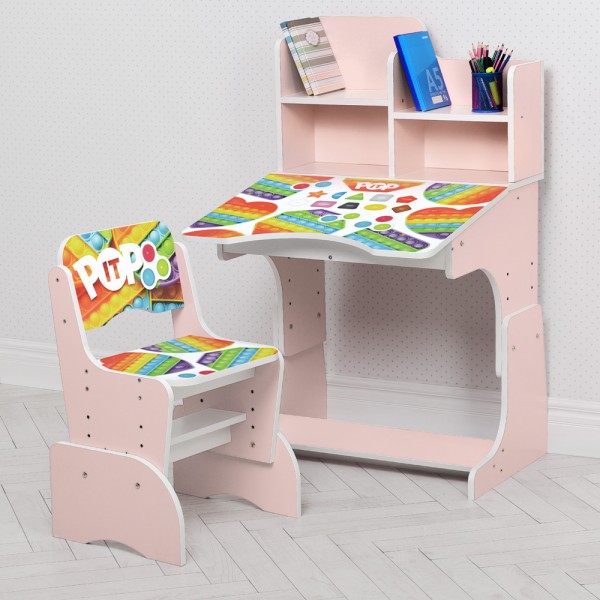 

Парта Bambi W 2071-108-2 розовый, игра (BAM004433)