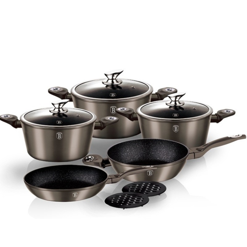 

Набор посуды Berlinger Haus Carbon Metallic Line BH-1219N (10 пр)