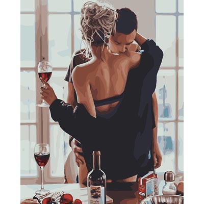 

KHО4573 Картина раскраска Страстное утро Идейка 40х50см