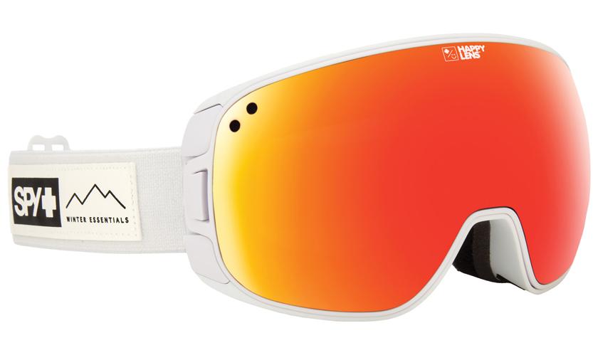 

Очки горнолыжные Spy Bravo Essential White Happy Gray Green/Red Spectra+Happy Yellow