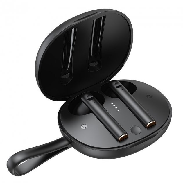 

Беспроводные Bluetooth наушники BASEUS Encok True Wireless Earphones W05 с функцией беспроводной зарядки Qi Black (NGW05-01)
