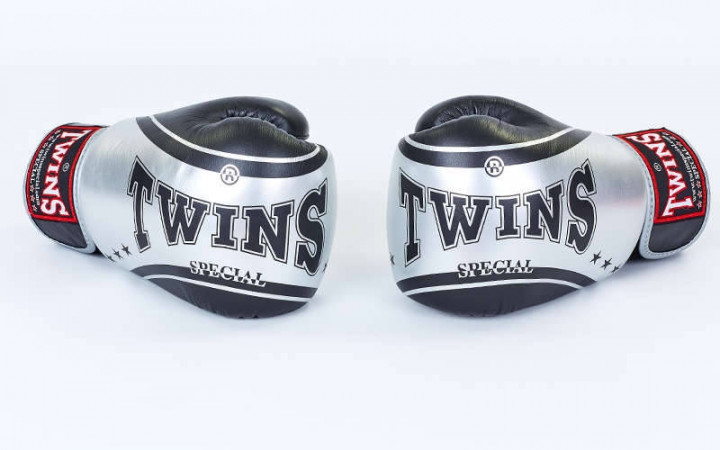 

Перчатки боксерские кожаные на липучке TWINS FBGV-TW4-BKS 12 унции