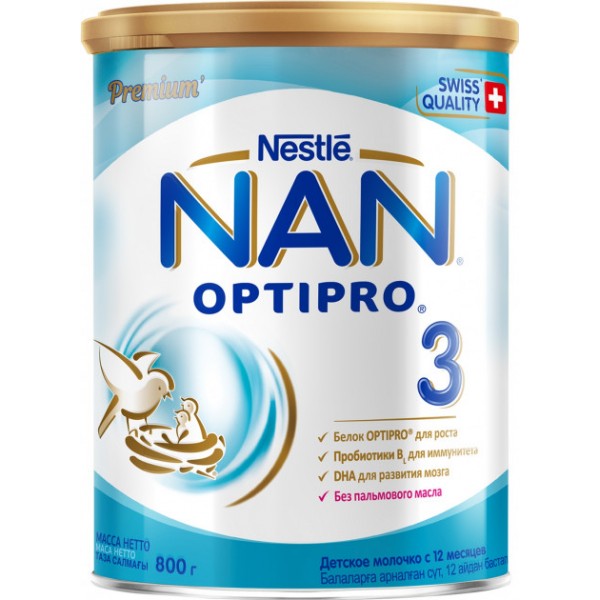 

Молочная смесь Nestle NAN 3 с 12 месяцев, 800 г