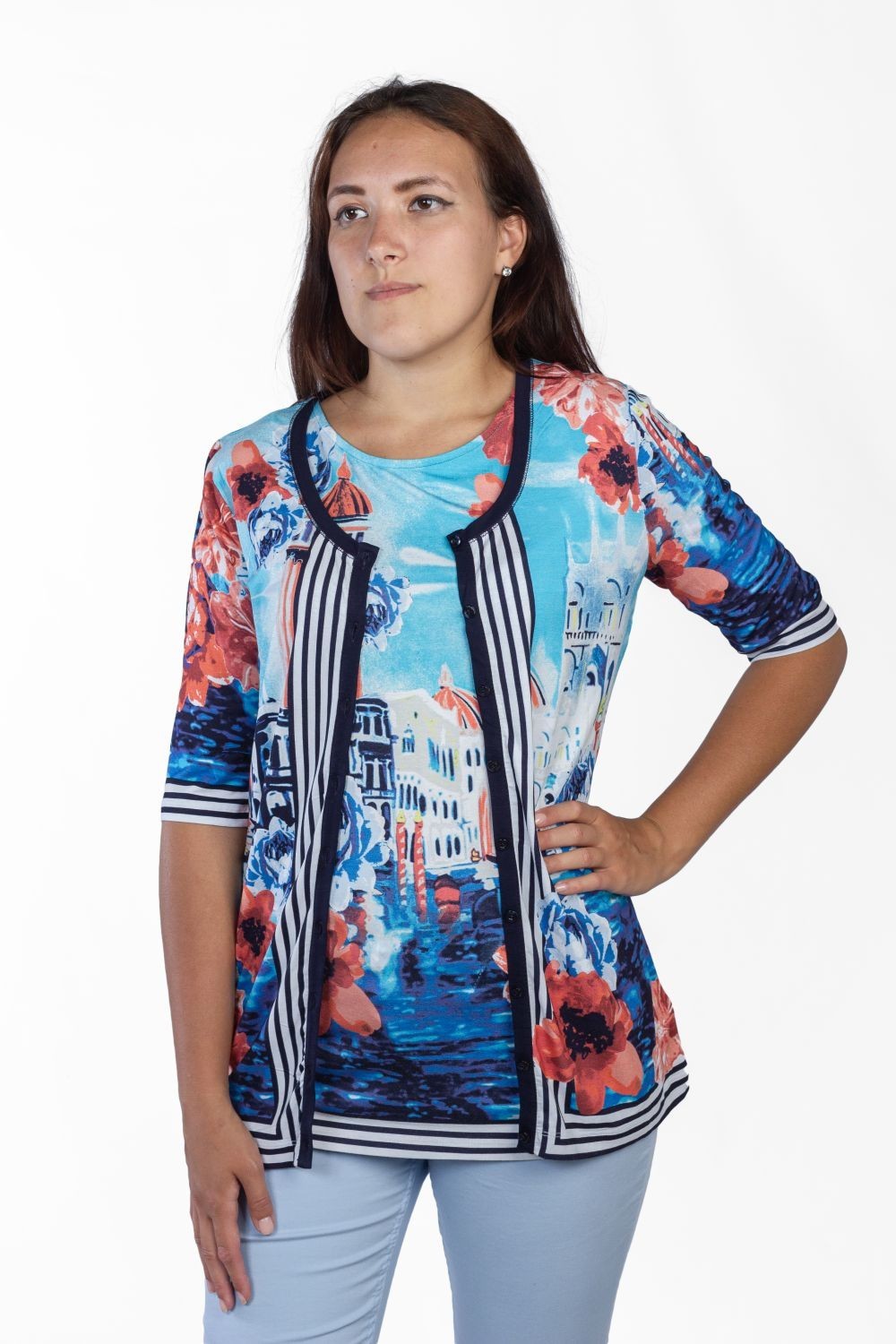 

Джемпер женский Gerry Weber разноцветный 38 381450
