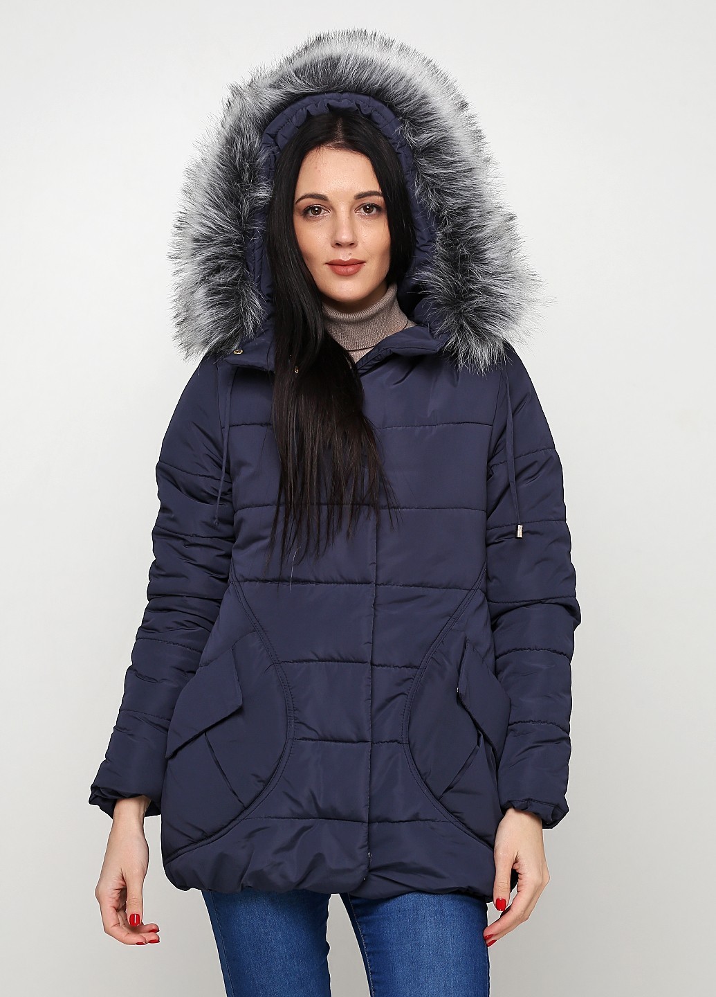 

Куртка женская Classic Fashion темно-синяя 48