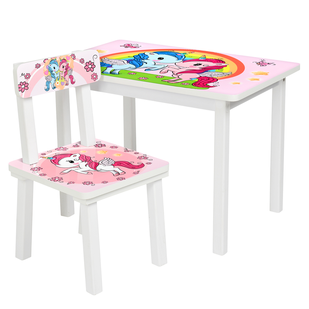 

Столик Bambi Unicorn BSM2K-04 White / Pink (BSM2K)