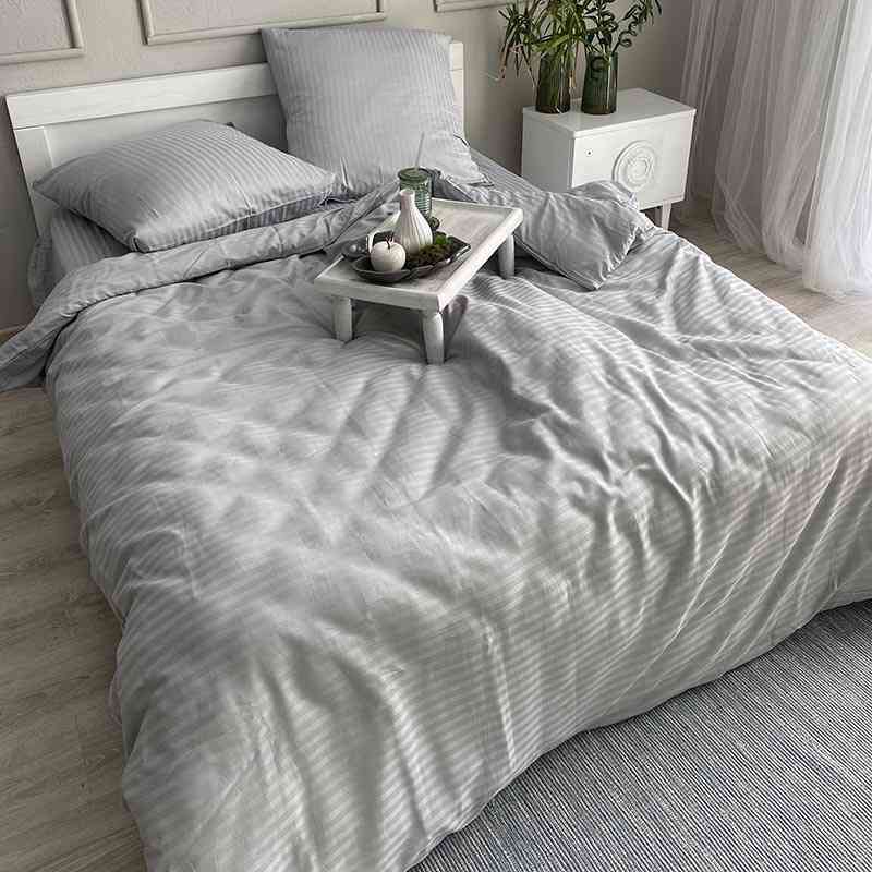 

Постельное Белье из Страйп Сатина Канны 150х220 - Полуторный SleepTime