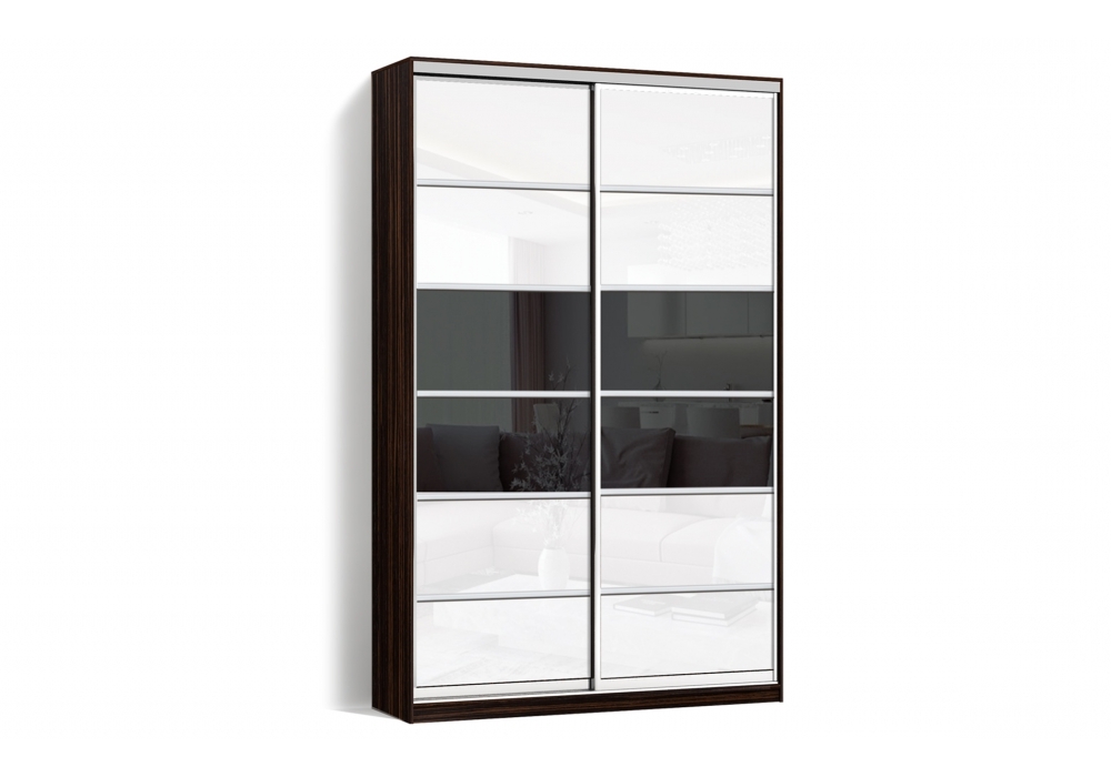 

Шкаф-купе LuxeStudio 2 двери Стекло тонированное/Стекло тонированное 173-173 цвет Венге CLS - I 180 x 230 x 60 см (3402)