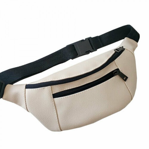 

Сумка на пояс (бананка) BUMBAG бананка сумка на пояс с экокожи универсальная бананка в стиле unisex Молочная