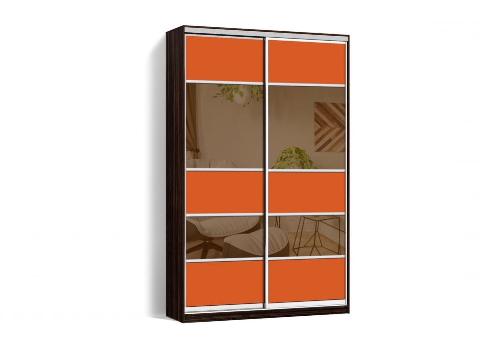 

Шкаф-купе LuxeStudio 2 двери Стекло тонированное/Стекло тонированное 116-116 цвет Венге CLS - I 200 x 210 x 60 см