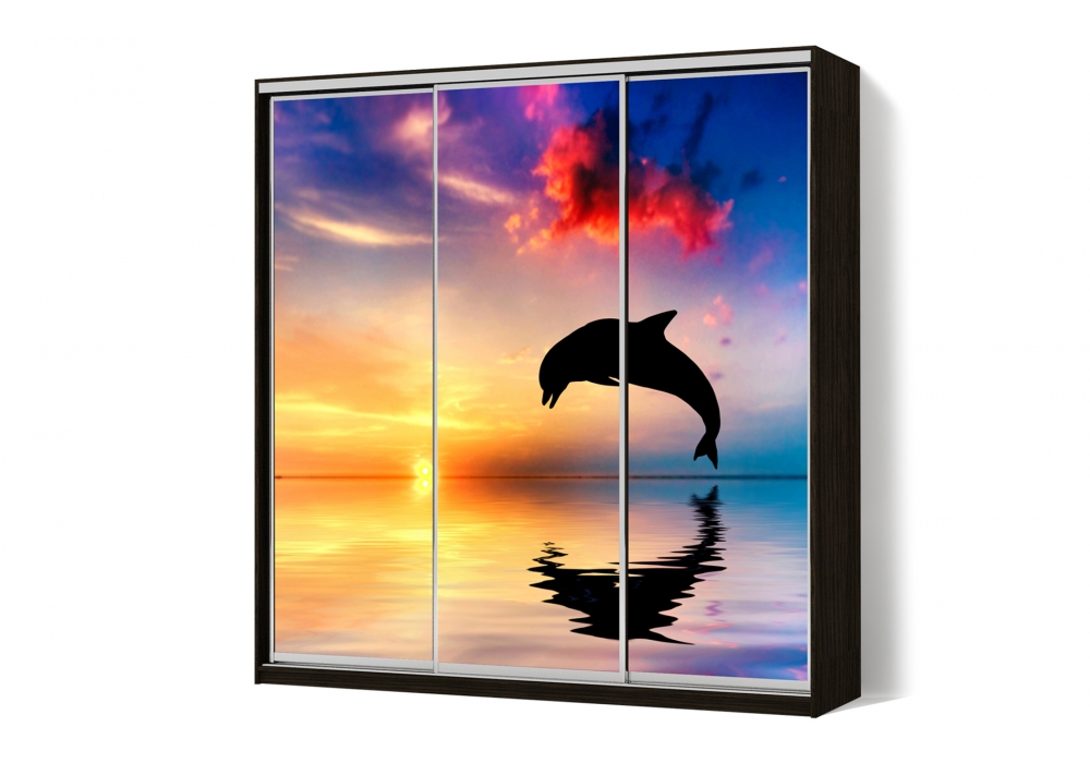 

Шкаф-купе LuxeStudio 3 двери ФМП/ФМП/ФМП рисунок An149 CLS - IV 240 x 210 x 45 см