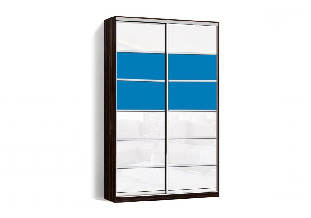 

Шкаф-купе LuxeStudio 2 двери Стекло тонированное/Стекло тонированное 1029-1029 цвет Венге CLS - IV 130 x 240 x 60 см