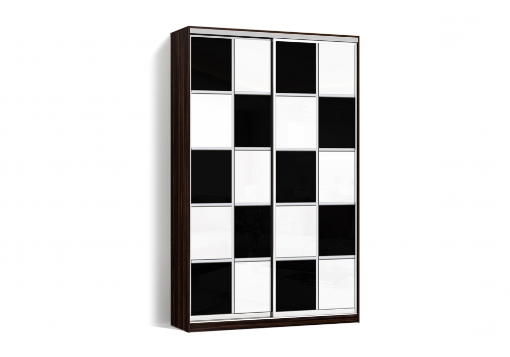 

Шкаф-купе LuxeStudio 2 двери Стекло тонированное/Стекло тонированное 123-123 цвет Венге CLS - I 110 x 210 x 45 см