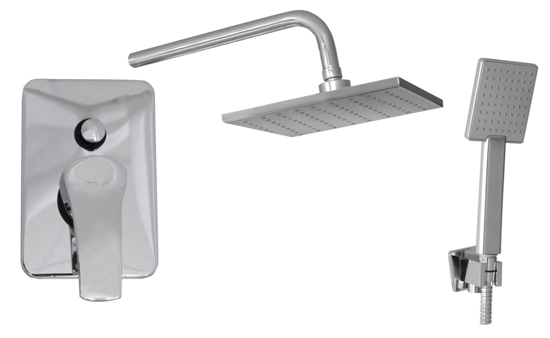 

Смеситель для душа Globus Lux QUEENSLAND GLQU-0205S + душевой комплект