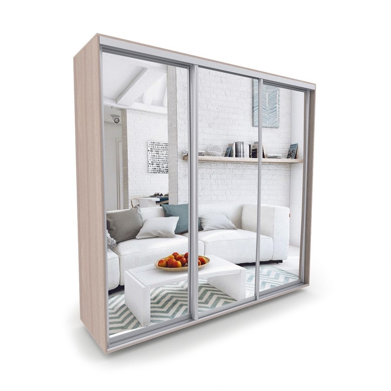 

Шкаф-купе Luxe 3 двери Зеркало/Зеркало/Зеркало CLS - IV 220 x 200 x 45 см цвет Дуб сонома