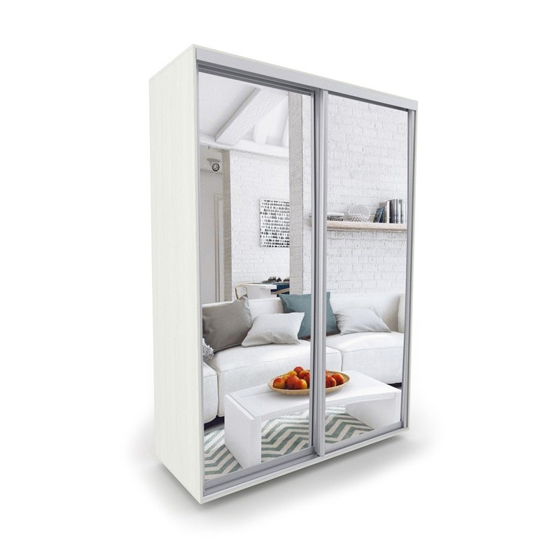 

Шкаф-купе Luxe 2 двери Зеркало/Зеркало CLS - II 150 x 210 x 45 см цвет Белое дерево