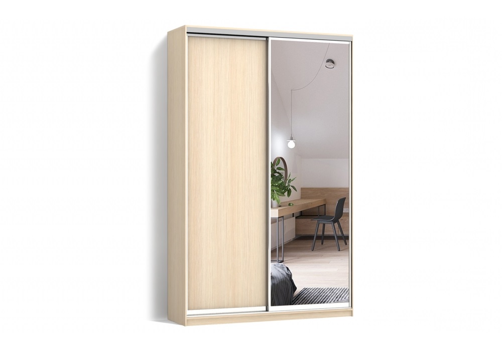 

Шкаф-купе Luxe 2 двери ДСП/Зеркало CLS - II 100 x 230 x 60 см цвет Дуб молочный (9586)