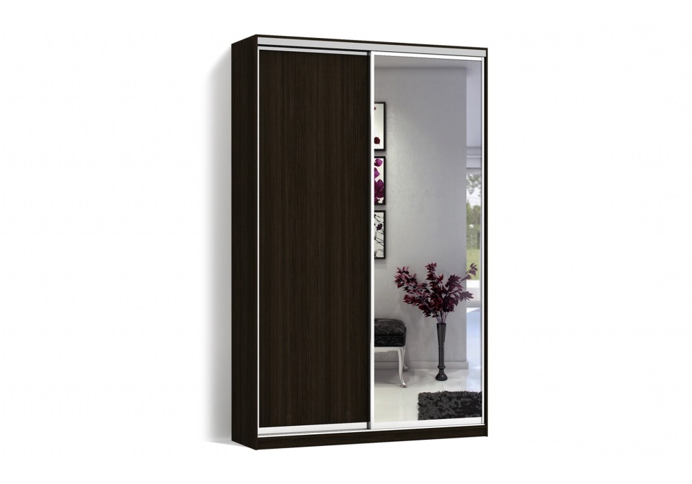 

Шкаф-купе Luxe 2 двери ДСП/Зеркало CLS - III 180 x 200 x 60 см цвет Венге магия (9330)