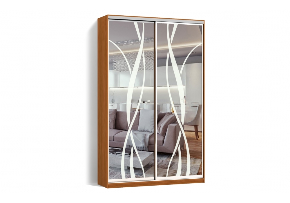 

Шкаф-купе Luxe 2 двери Пескоструй/Пескоструй рисунок 9-44 цвет Ольха CLS - I 100 x 220 x 60 см