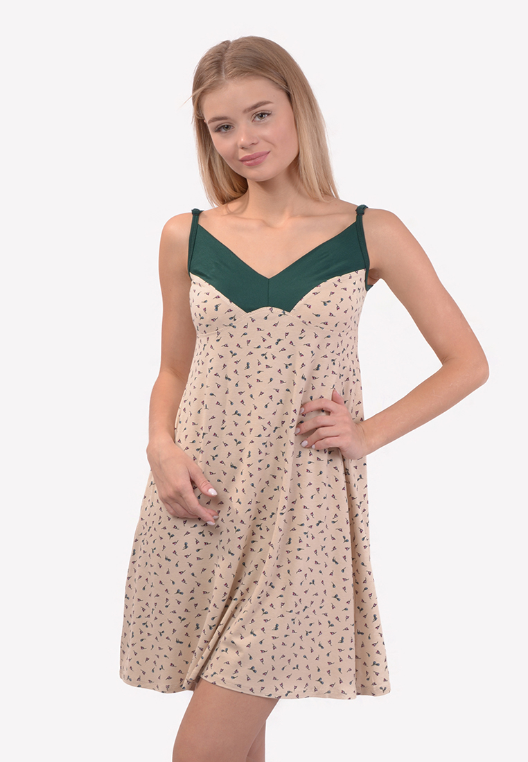 

Ночная рубашка N.EL. 1233-92  зеленый 49992, Ночная рубашка N.EL. 1233-92 L зеленый 49992