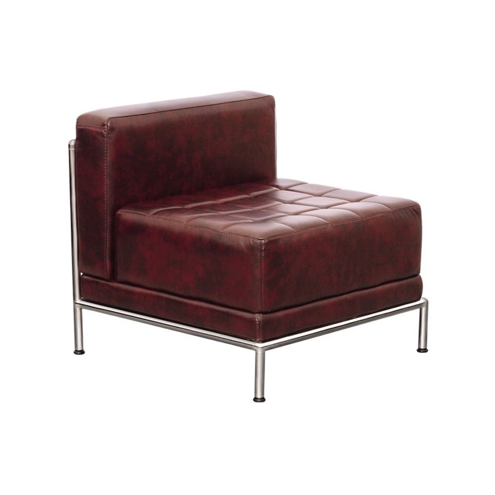 

Диван одноместный модуль в гостиную, в офис Мираж кожзаменитель Мадрас бордовый AMF