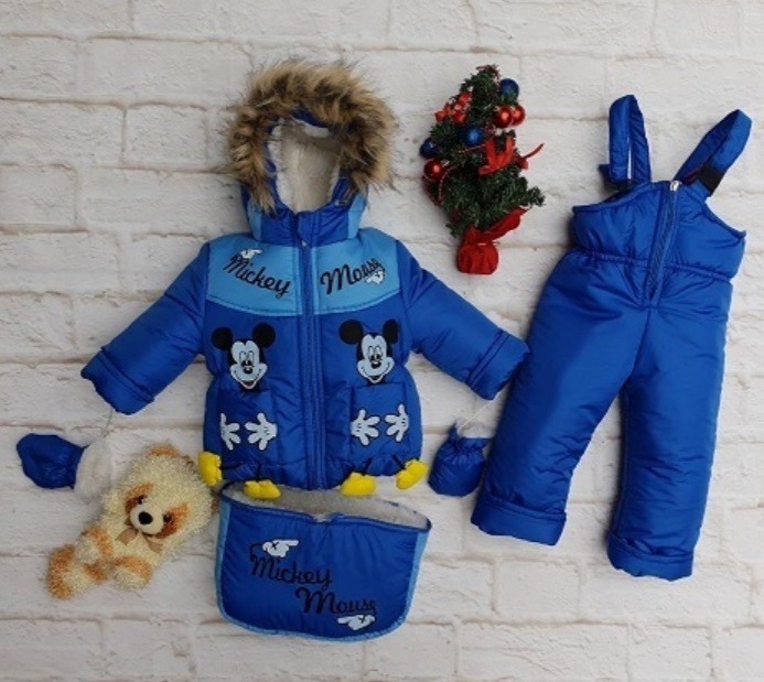 

Зимний комбинезон трансформер Timmy Kids Микки 56-86 см Синий
