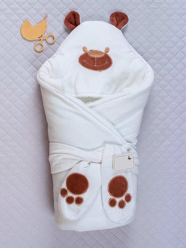 

Зимний конверт-одеяло Lari Little Bear 85х85 см белый