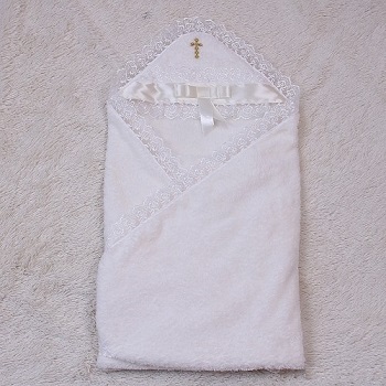 

Крыжма Бантик Brilliantbaby 90х90 см айвори