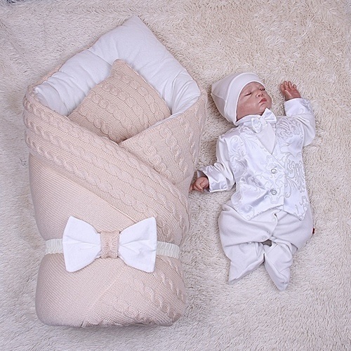 

Демисезонный комплект на выписку Brilliantbaby Kristof 56 айвори