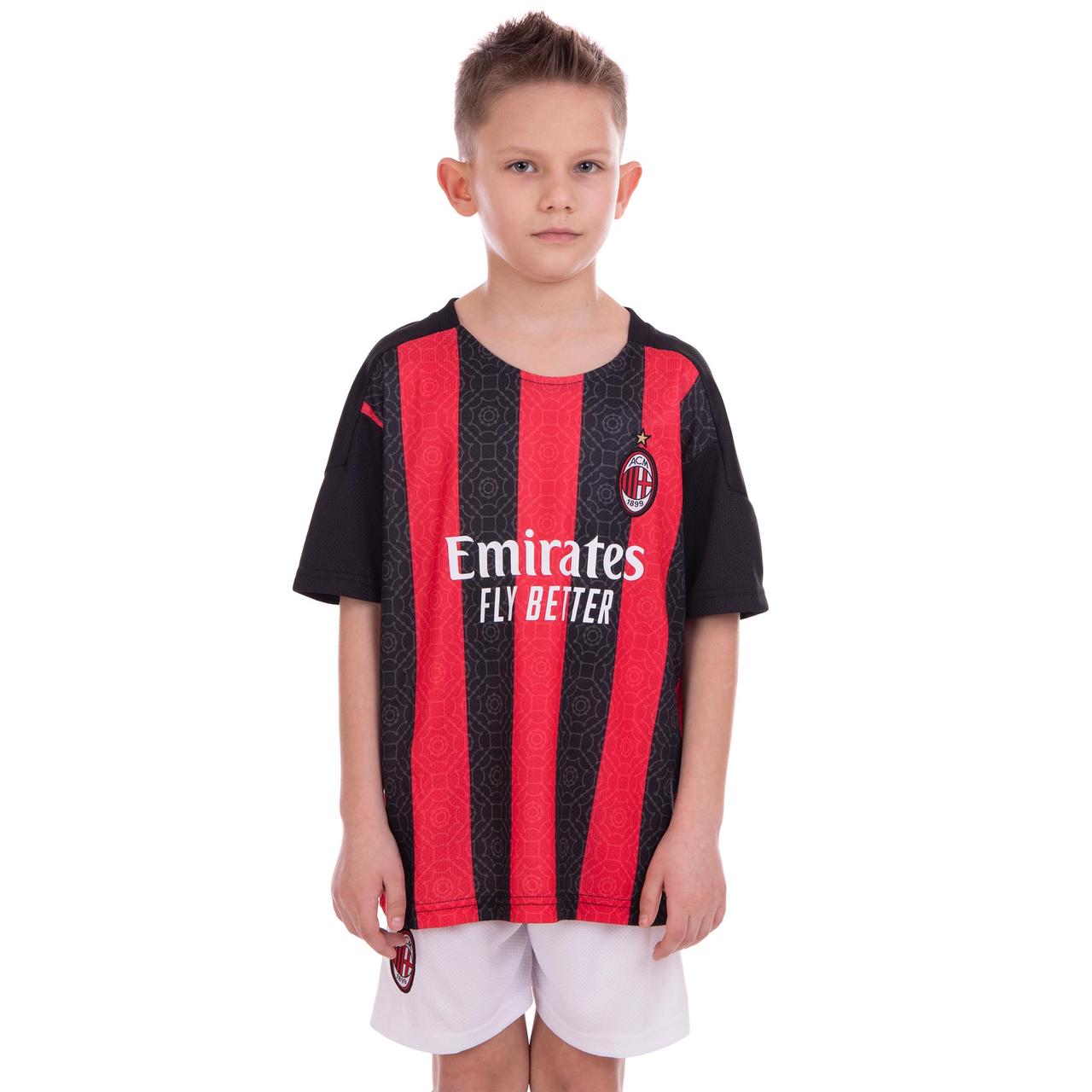 

Форма футбольная детская AC MILAN Милан Zelart Sport домашняя 2454 M (24) рост 130-135 см