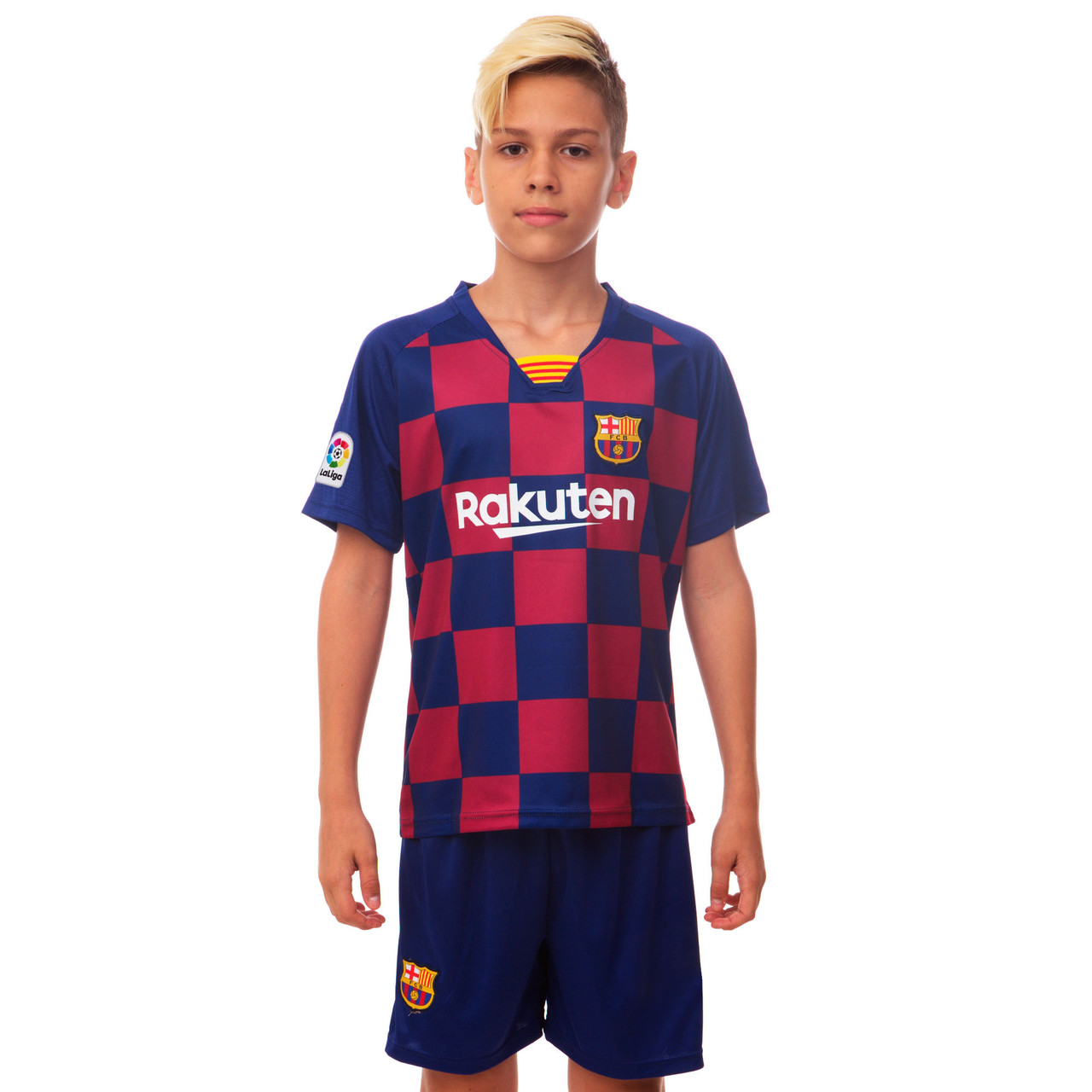 

Форма футбольная детская BARCELONA Барселона Zelart Sport домашняя 0961 S (22) рост 120-125 см