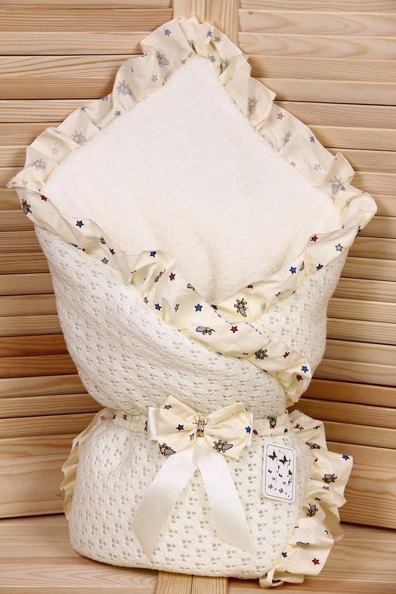 

Зимний конверт-одеяло Lari Lace 85х85 см айвори