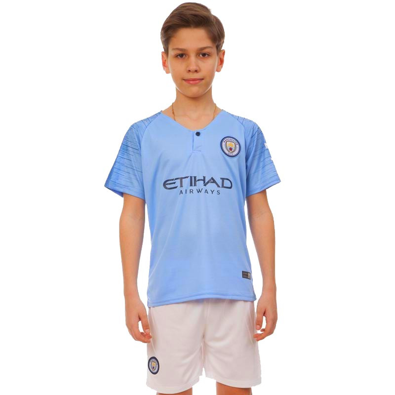 

Форма футбольная детская MANCHESTER CITY Манчестер Сити Zelart Sport 8016 S (22) рост 120-125 см