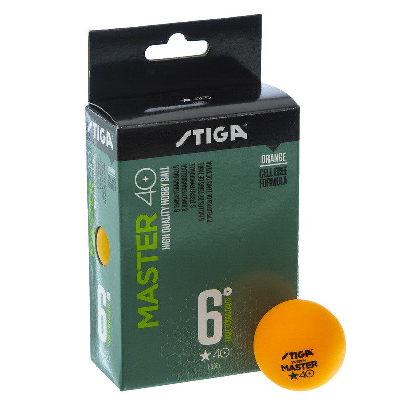 

Набор мячей для настольного тенниса Stiga Master Action 1 Star 1112230306 6 мячей в комплекте Orange