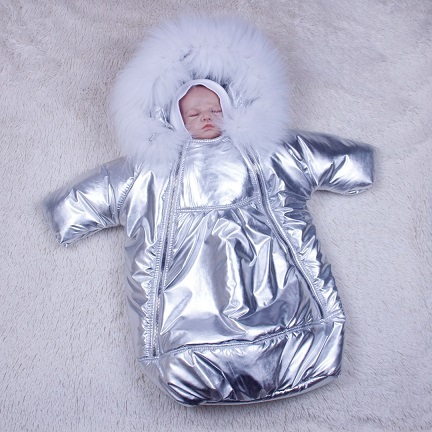 

Демисезонный конверт с ручками Brilliantbaby 0-9 мес Серебро
