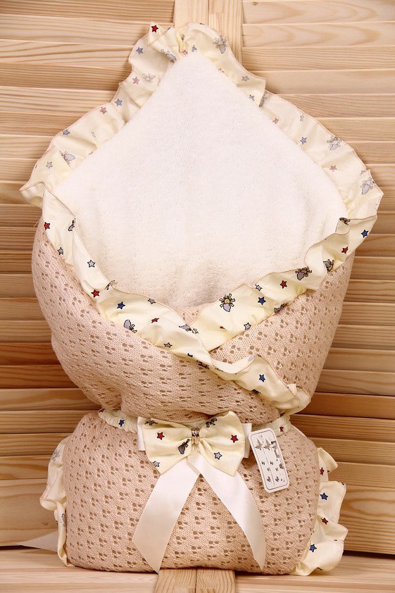 

Зимний конверт-одеяло Lari Lace 85х85 см какао