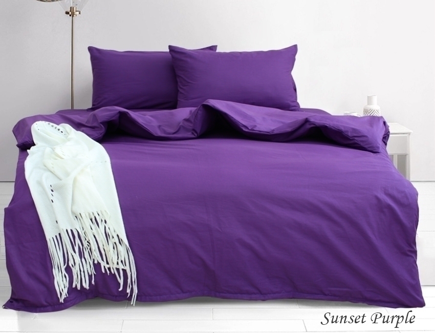 

Комплект постельного белья ТМ TAG ранфорс 100% хлопок семейный Sunset Purple