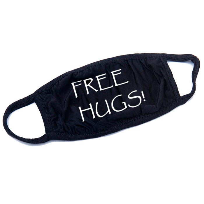 

Маска Seta Decor c Мордочкой Бесплатные Обнимашки Free Hugs K-Pop черная (6822)
