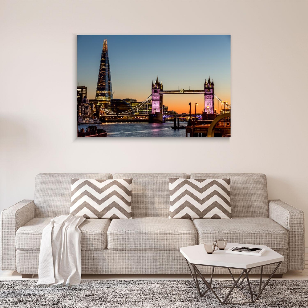 

Картина на холсте Архитектура Tower Bridge In London 45х60 см.