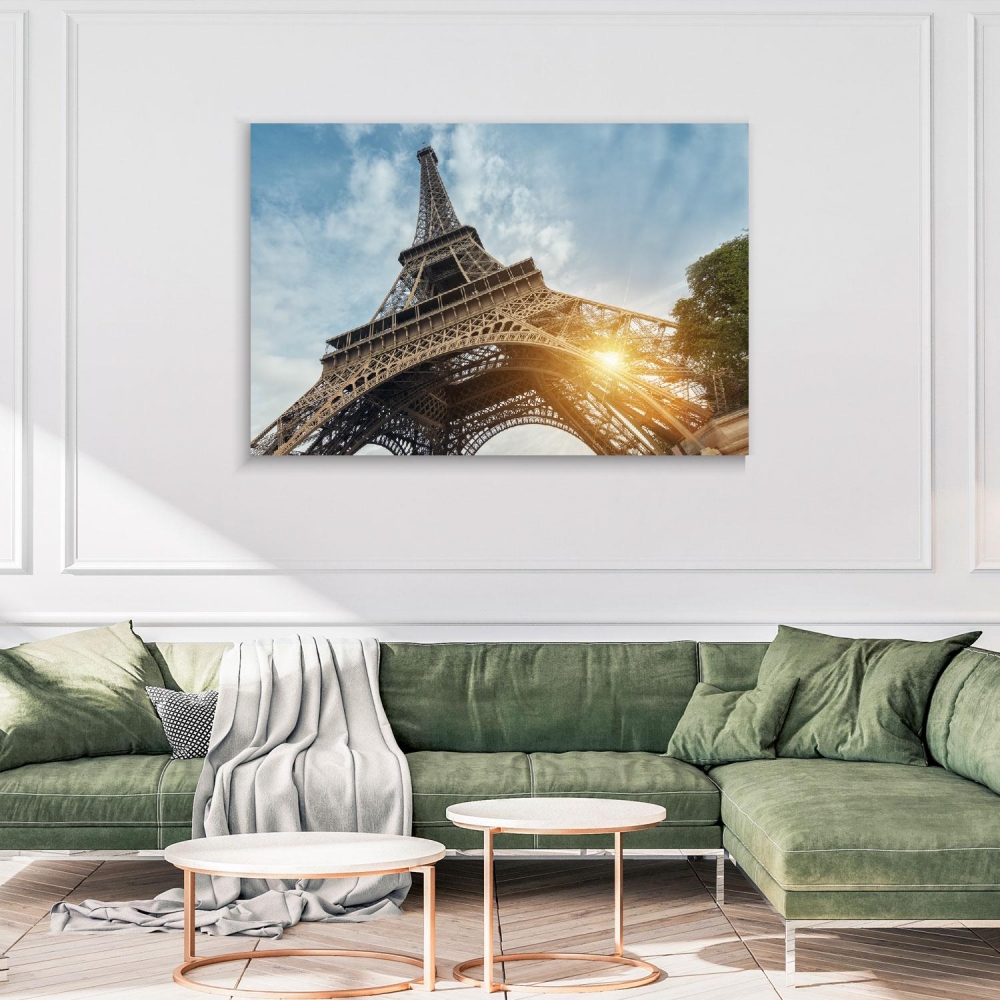 

Картина на холсте Архитектура Eiffel Tower Paris 90х120 см.