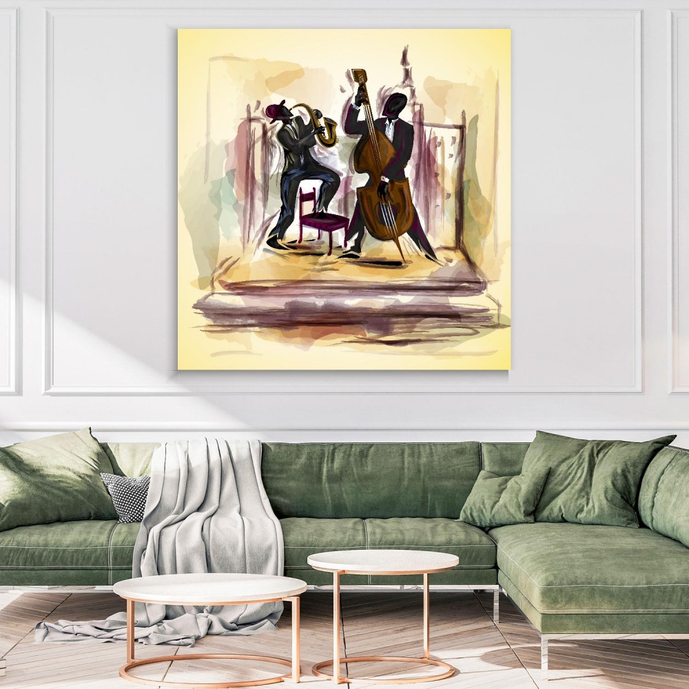 

Картина на холсте Музыка Jazz Art 90х90 см.
