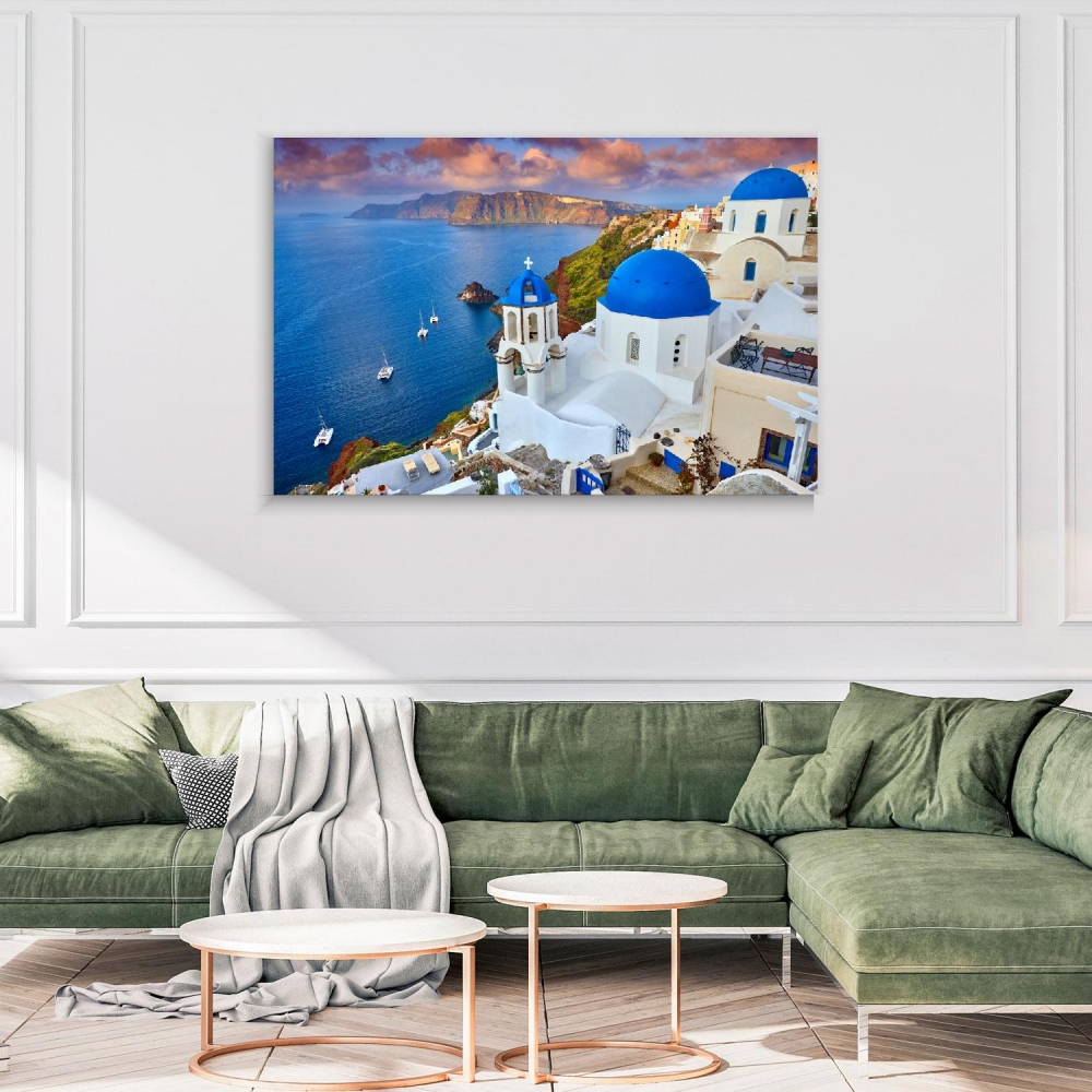 

Картина на холсте Архитектура Santorini Island Greece 90х120 см.