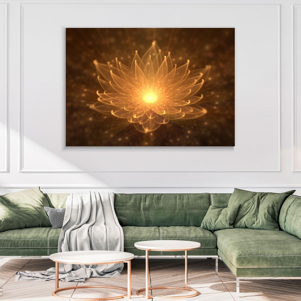 

Картина на холсте Йога и медитация Shining Lotus 50х65 см.