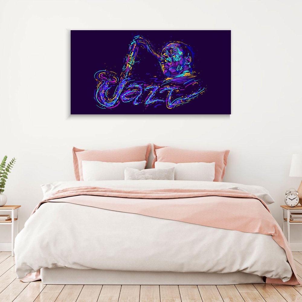 

Картина на холсте Музыка Jazz Saxophone Player 40х80 см.