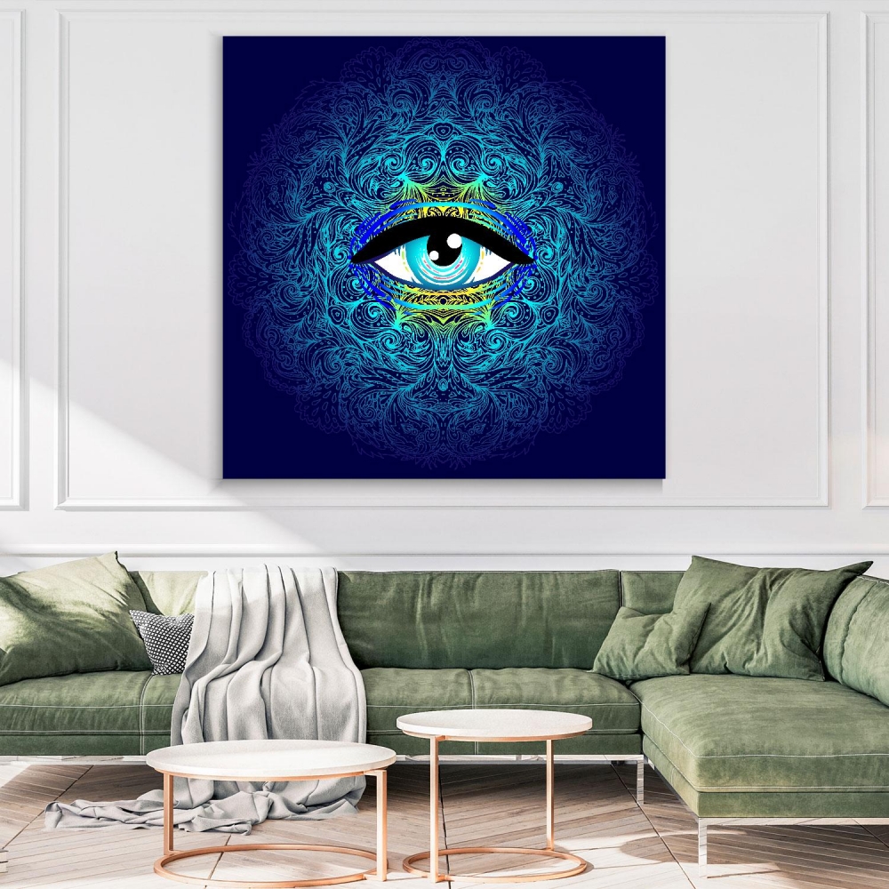 

Картина на холсте Psy Art Sacred Geometry With An All-Seeing Eye 50х50 см.
