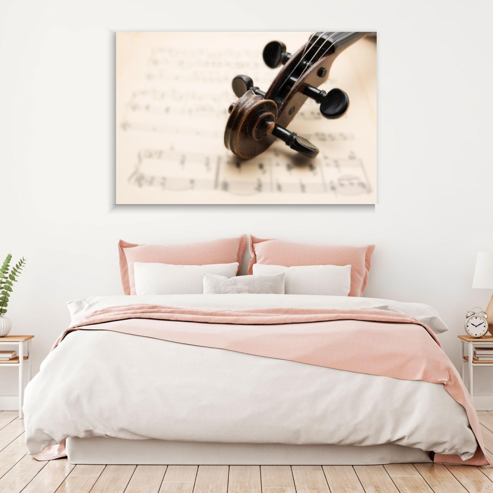 

Картина на холсте Музыка Old Violin 90х120 см.