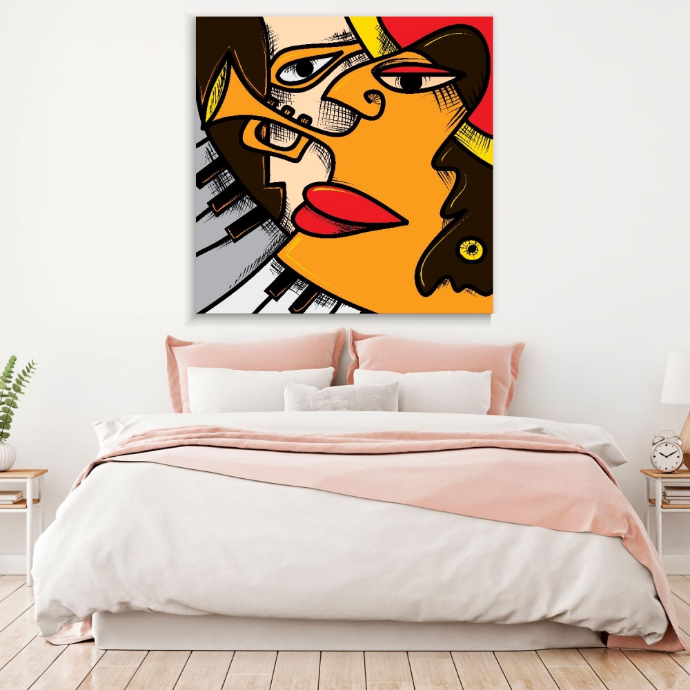

Картина на холсте Музыка Abstract Jazz Art 60х60 см.